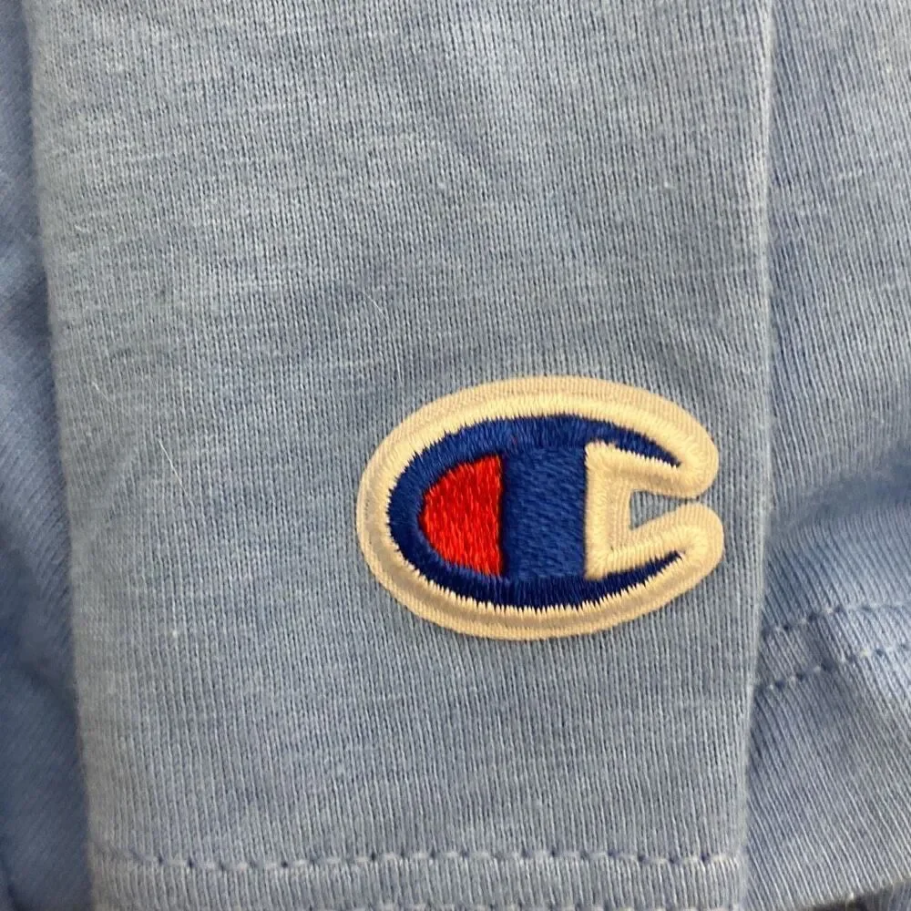 Champion Men's Blue Crew Neck Short Sleeve‎ Authentic Athletic T-Shirt Size XL - Picture 4 of 6